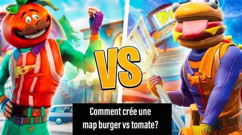 Faire Un Burger Vs Tomatefortnite Créatif Youtube