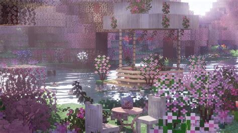 Aesthetic Minecraft Purple Background