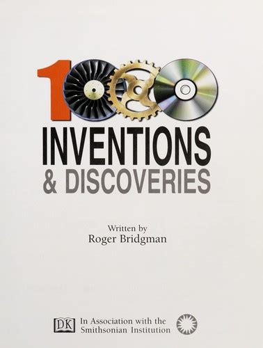 1000 Inventions And Discoveries By Roger Francis Bridgman Open Library