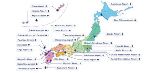 Japan Airport Map