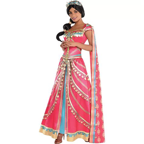 Royal Princess Jasmine Dress For Adults Aladdin Live Action Party