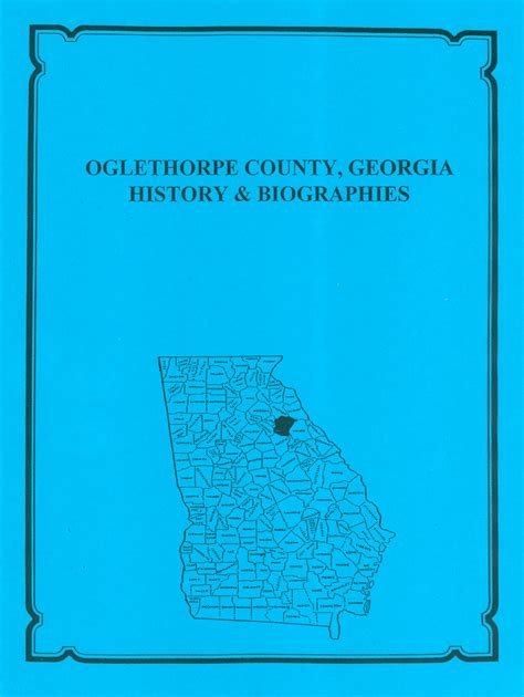 Oglethorpe County Georgia History And Biographies Mountain Press And