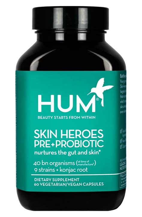 Hum Nutrition Skin Heroes Pre Probiotic Clear Skin Dietary Supplement