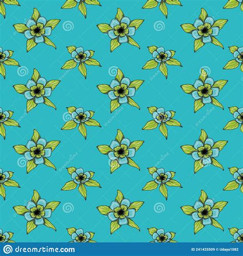 Cute Floral Pattern In The Small Flower Seamless Vector Texture Stock