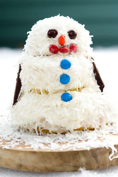 Snowman Buttercream Cake Tabitomo