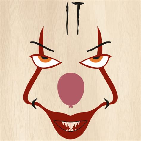 Pennywise Scary Clown Svg Pennywise Mouth Face Png