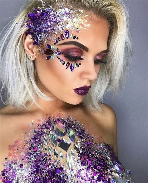 Festival Glitter And Jewels Festival Makeup Glitter Festival Makeup Festival Glitter