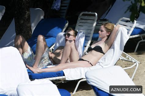Emma Watson Breasts And Black Bikini On Holiday In Jamaica Aznude