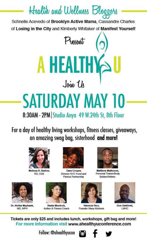A Healthy U Conference Update Speakers Sessions And Sponsors Brooklyn