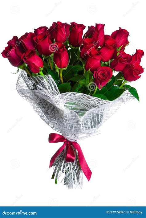Rose Flowers Bouquet Isolated Stock Photo 27274345 Megapixl