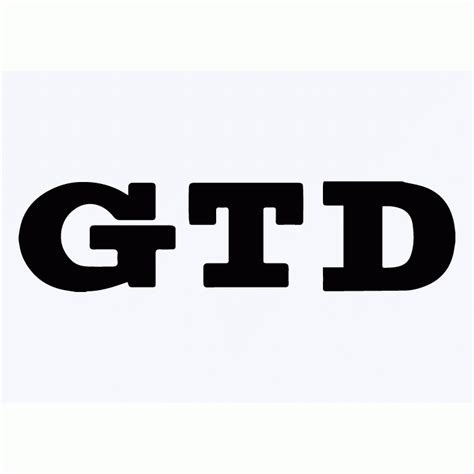 On 4 october 2019, gtd unveiled a new logo (designed by almabrands and doble giro), and also shortened the name; VW GTD Vinyl Sticker