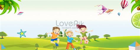 Green Childrens Summer Camp Download Free Banner Background Image On