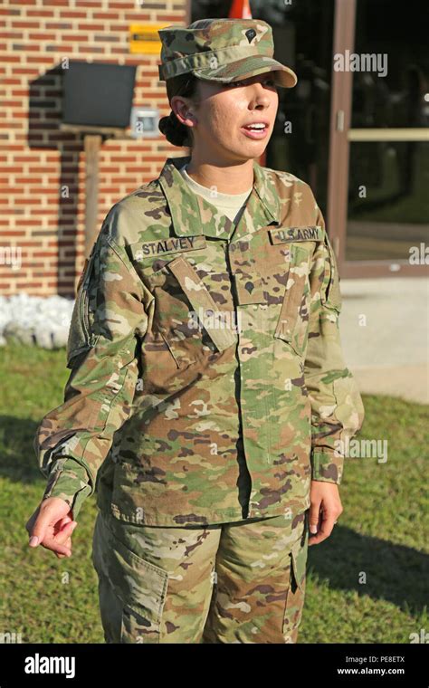 Us Army Spc Sara Stalvey Assigned To The 55th Signal Company
