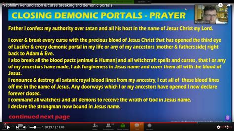 Prayer To Close Demonic Portals Keys To The Kingdom Deliverance Ministry