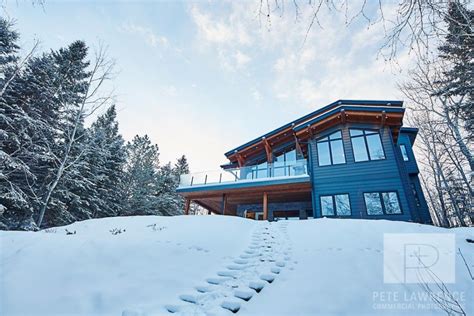 Emma Lake Timber Frame Design Streamline Design Ski Cabin Plans