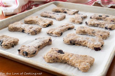 Blueberry Oat And Peanut Butter Dog Treats For The Love Of Cooking