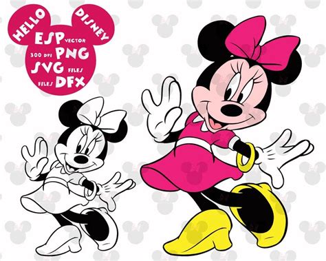 Disney Svg Minnie Mouse Clipart Disney Cut Files Mouse Die Etsy