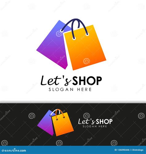 Shopping Store Logo Design Vector Stock Vector Illustration Of Sale