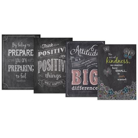 Inspire U Chalk It Up Poster Pack 5 Creative Teaching Press Creative