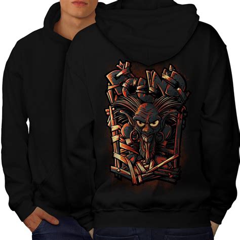 Wellcoda Animated Devil Horror Mens Hoodie Dead Design On The Jumpers