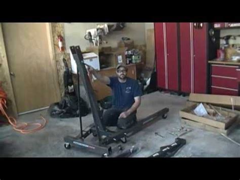 Already had a 1 ton rigged up in my garage for a quickie use & liked it, needed another at my farm shed so i bought the 2 ton one, i found it a little harder to use for some reason and this good health 65 year. Assembly of Harbor Freight Pittsburgh Automotive 2-ton Engine Hoist - YouTube