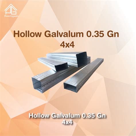 Jual Besi Hollow Galvalum 035 Ukuran 4x4 Shopee Indonesia