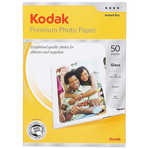 Kodak Premium A4 High Gloss Photo Paper 50 Sheets Big W