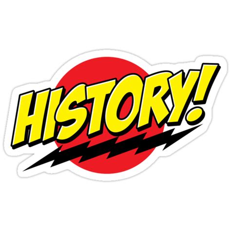 History Sticker Stickers By Dws Store Redbubble