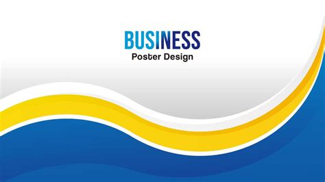 Abstract Blue And Yellow Background Wave Business Vector 7677099 Vector