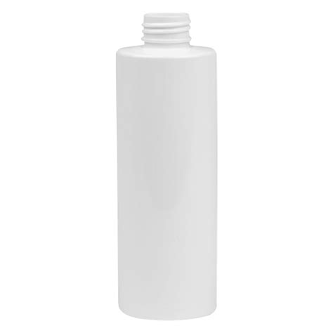 8 Oz White Hdpe Cylindrical Sample Bottle With 24410 Neck Cap Sold