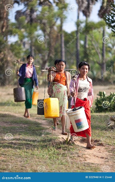 Burmese Women Editorial Stock Image Image Of Asia Face 32294614