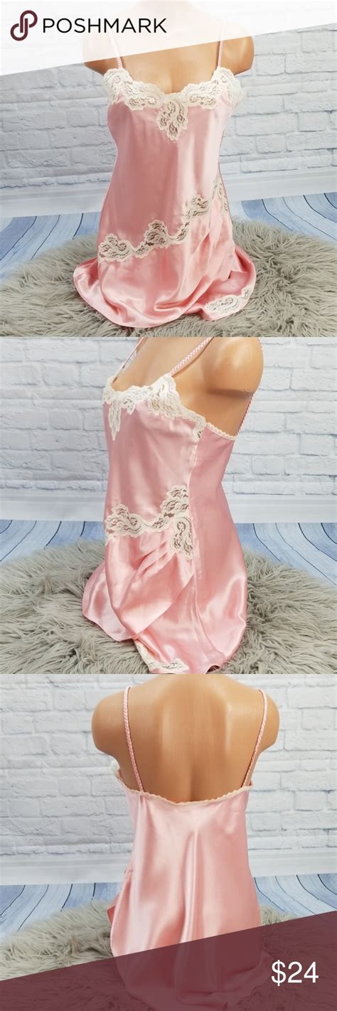 Vintage Victorias Secret Pink Slip Nightgown S Night Gown Clothes Design Fashion
