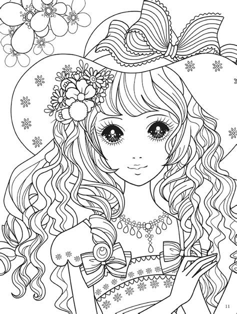Beautiful Anime Princess Coloring Pages