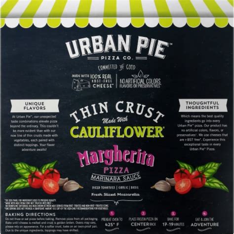 Urban Pie Pizza Co™ Thin Cauliflower Crust Margherita Frozen Pizza 19