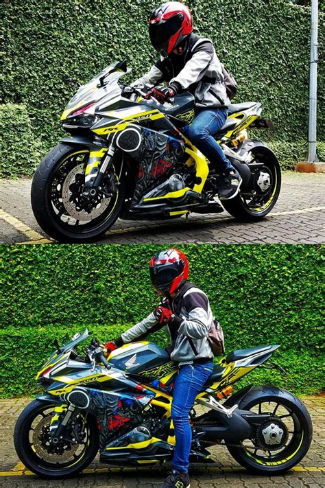 Modified Honda Cbr250rr With Custom Transformers Decal Modifiedx