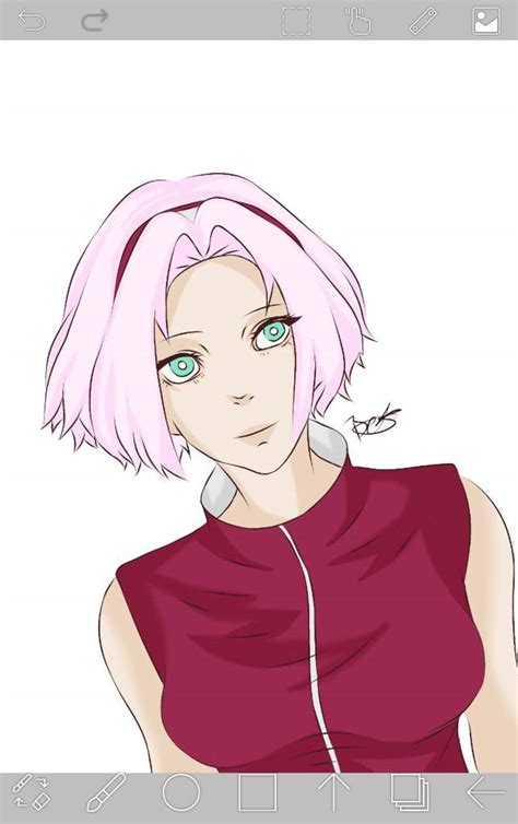 Sakura Haruno Digital Fanart Anime Amino