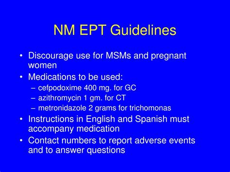 PPT Expedited Partner Therapy EPT In NM PowerPoint Presentation