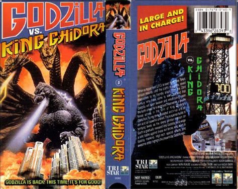 Godzilla Vs King Ghidorah Vhs Cover Godzilla Godzilla Vs Comic Book Cover