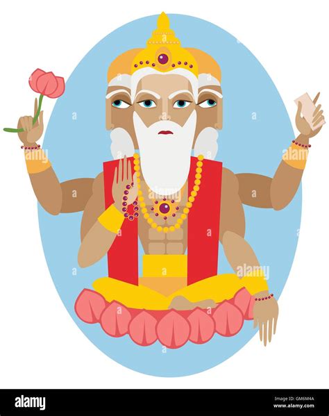 Hinduism Brahma Stock Vector Images Alamy