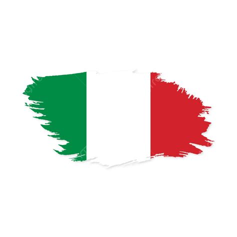 Italy Flag Brush Stroke Transparent Vector Italy Flag Italy Flag