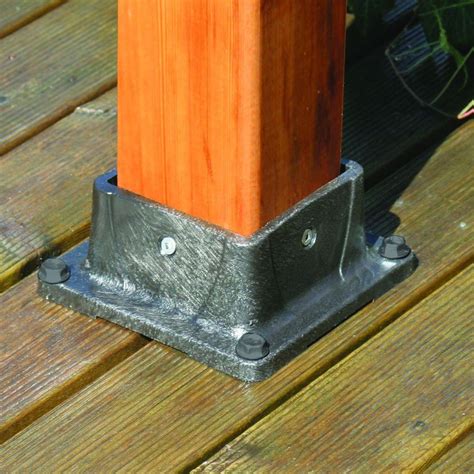 4x4 Post Anchor Base Post Bases Post Brackets The Home Depot
