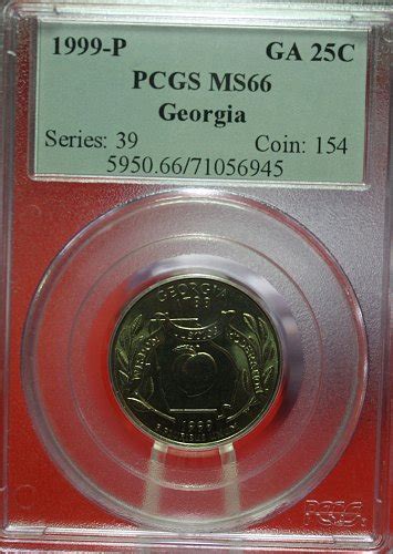 1999 Georgia State Quarter For Sale Buy Now Online Item 165402