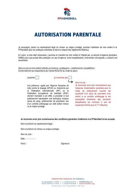 Lettre D Autorisation Parentale Pour Travailler Financial Report