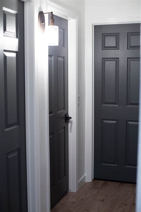 Black Painting Interior Doors Patrickvalenzuela