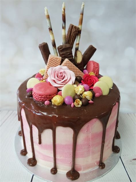 Simple easy valentine love cake or happy birthday cake wife design ideas decorating tutorials video chocolate fondant recipe by rasna @rasnabakes elearning. Crafty Cakes | Exeter | UK - Valentines Pink & Pretty Rose ...