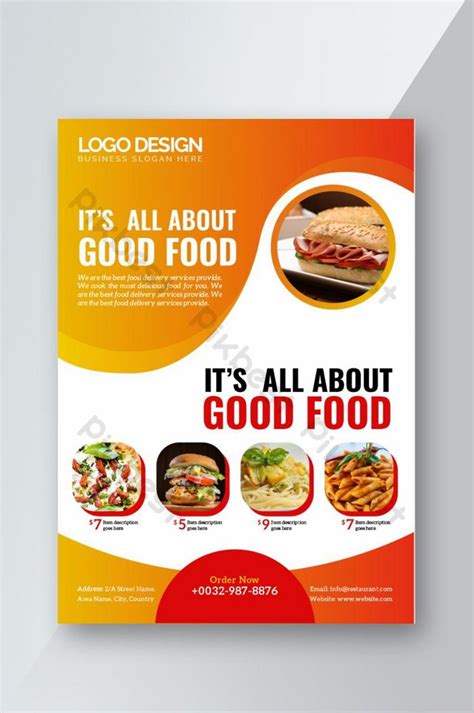 Restaurant Food Flyer Template Ai Free Download Pikbest