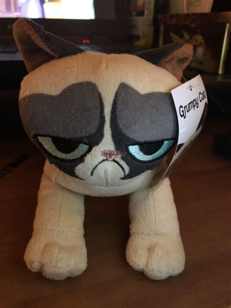 Toy Factory Grumpy Cat Plush Stuffed Animal 10 Laying Down Ebay