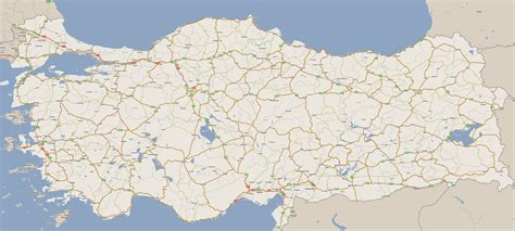 Large detailed roads map of Turkey. Turkey large detailed roads map ...