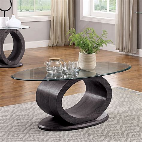 Furniture Of America Lodia Iii Cm4825gy C Pk Contemporary Coffee Table