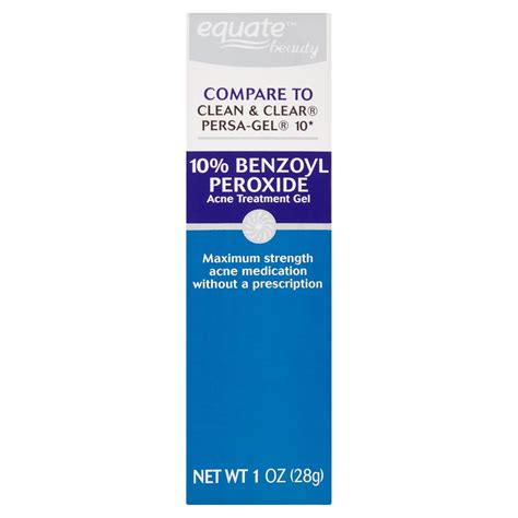 Equate Beauty 10 Benzoyl Peroxide Acne Treatment Gel 1 Oz